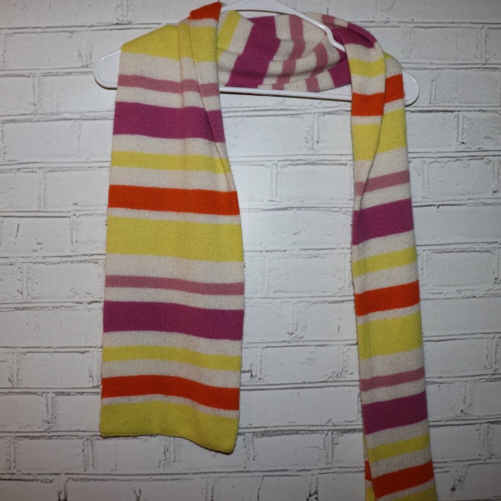 🌈 Merona Multicolor Striped Knit Scarf · 8" × 60" Bright, cheerful, and cozy